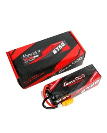 GENS ACE 6750 mAh 14.8V 60C 4S1P HC WITH XT90-GEA67504S60X9H