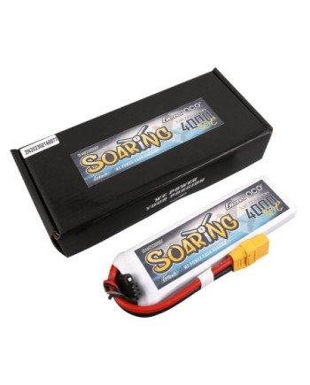 GENS ACE G-TECH SOARING 4000 mha 7.4V 30C 2S1P WITH XT90 - GEA402S30X9GT