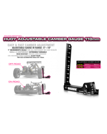GALGA ADJUSTABLE CAMBER GAUGE 110MM