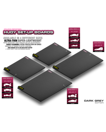 TABLA PLANA SET-UP 1/10&1/12 ON ROAD LIGHT NEGRA