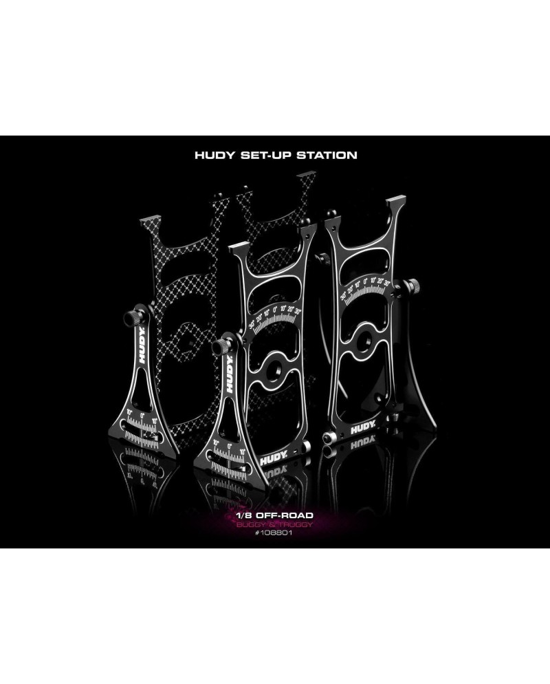MESA DE REGLAJES HUDY SET-UP  1/8 OFF-ROAD CARS & TRUGGY