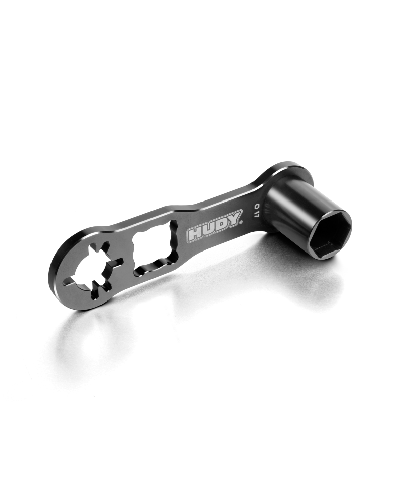 LLAVE DE RUEDAS/VOLANTE DE INERCIA HUDY 1/8 BUGGY & GT