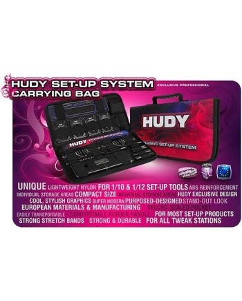 MALETA MESA DE REGLAJES HUDY 1/10 TOURING, 1/10 &1/12 PAN CARS