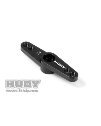 HORN SERVO DE ALUMINIO ACELERADOR/FRENO - HITEC - OFFSET 2 AGUJEROS M3