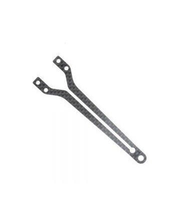 SOPORTE SUPERIOR DE CARBONO X4  - PARTE DELANTERA DIVIDIDA - 2.0MM