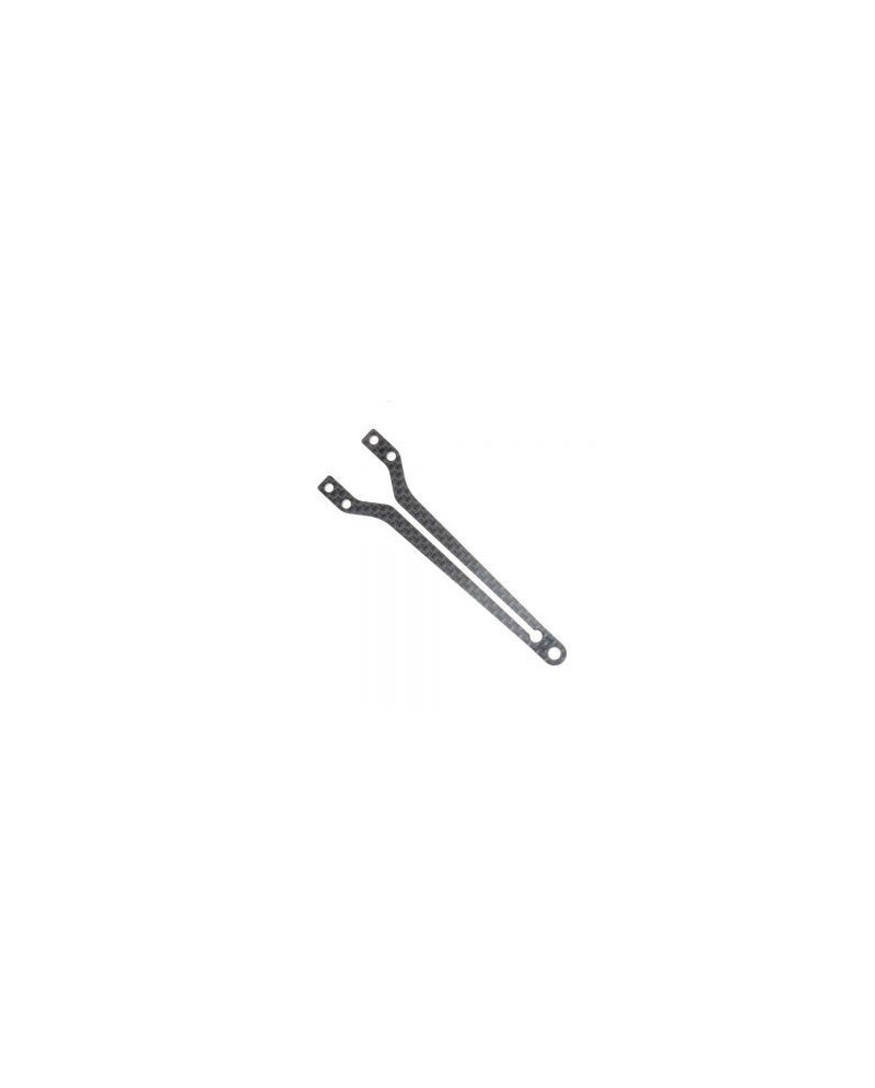 SOPORTE SUPERIOR DE CARBONO X4  - PARTE DELANTERA DIVIDIDA - 2.0MM