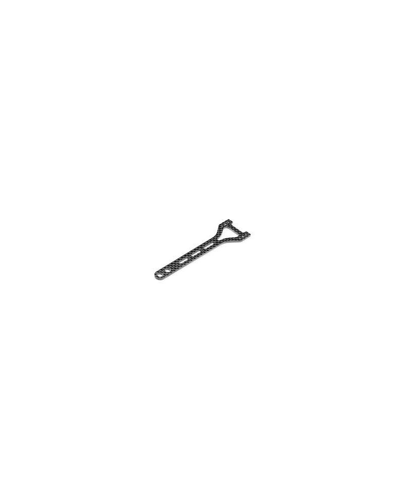 PLACA SUPERIOR DE CARBONO X4'23 - PARTE TRASERA DIVIDIDA - 2.0MM