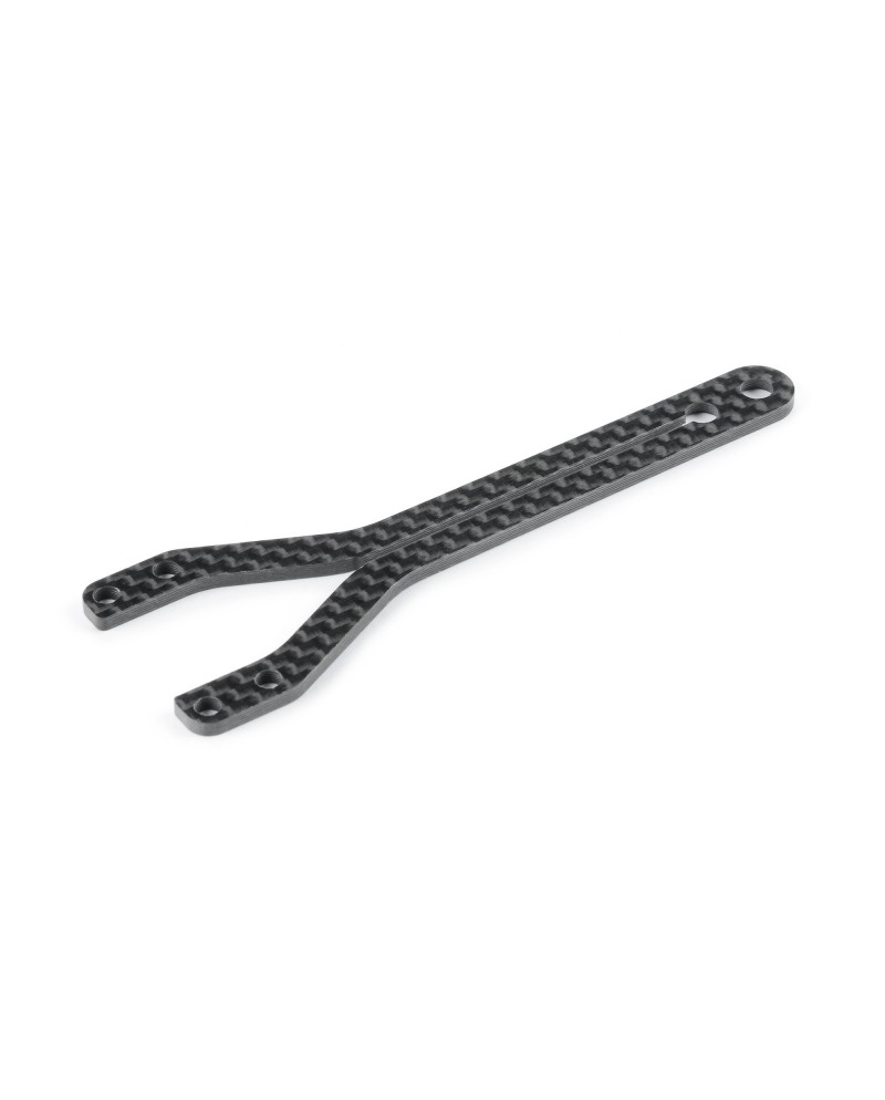 SOPORTE SUPERIOR DE CARBONO X4'26 - DELANTERO DIVIDIDO - ABIERTO - 2.0MM