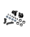 ALU STEERING BLOCKS WITH GRAPHITE EXTENSION PLATES - SET