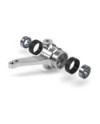 ALU STEERING BLOCK WITH BEARINGS - ORANGE