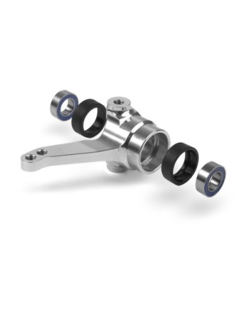 ALU STEERING BLOCK - BLACK - SWISS 7075 T6