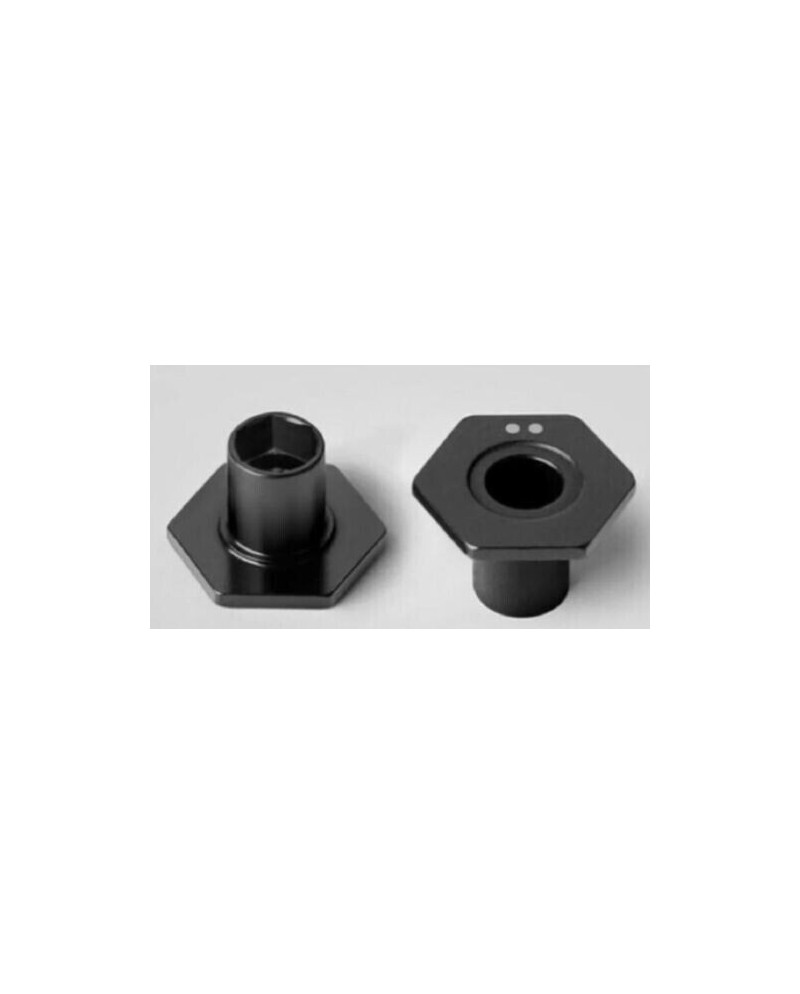 HEXAGONO DE RUEDA DE ALUMINIO  X4  - CLIP DE MUELLE - OFFSET -0.5MM