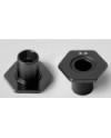HEXAGONO DE RUEDA DE ALUMINIO  X4  - CLIP DE MUELLE - OFFSET -0.5MM