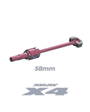 EJE DE TRANSMISIÃN ECS X4 DE 58 MM - ACERO HUDY - SET