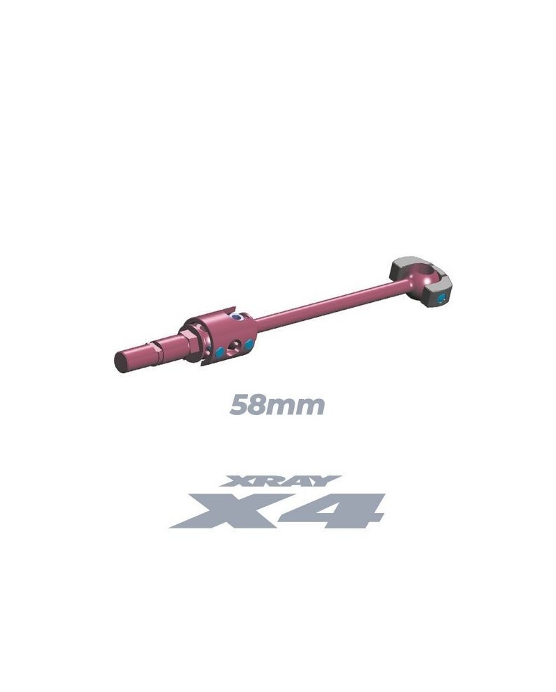 EJE DE TRANSMISIÃN ECS X4 DE 58 MM - ACERO HUDY - SET