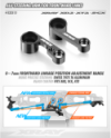 BRAZO DE DIRECCIÃN DE ALUMINIO PARA ENLACES DELANTEROS - SET
