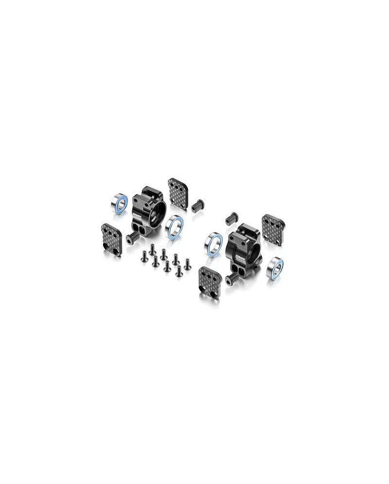 SET MANGUETAS TRASERAS DE ALUMINIO MULTI AJUSTABLE XRAY XB8