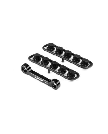 PLACA DE CONVERGENCIA DELANTERA DE ALUMINIO GTâ22  - TRASERA - REGULACION ROLL CENTER
