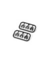 CASTER CLIPS (2) XB8