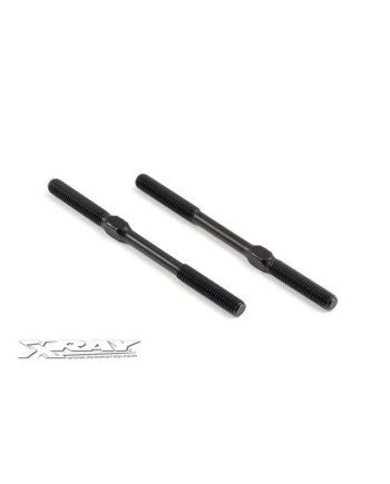 ADJ. TURNBUCKLE M5 L/R 75 MM  - SPRING STEEL (2)