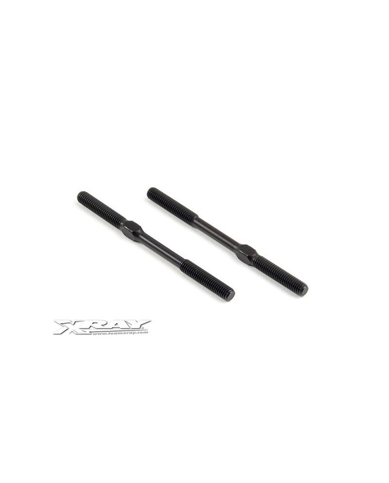 ADJ. TURNBUCKLE M5 L/R 75 MM  - SPRING STEEL (2)