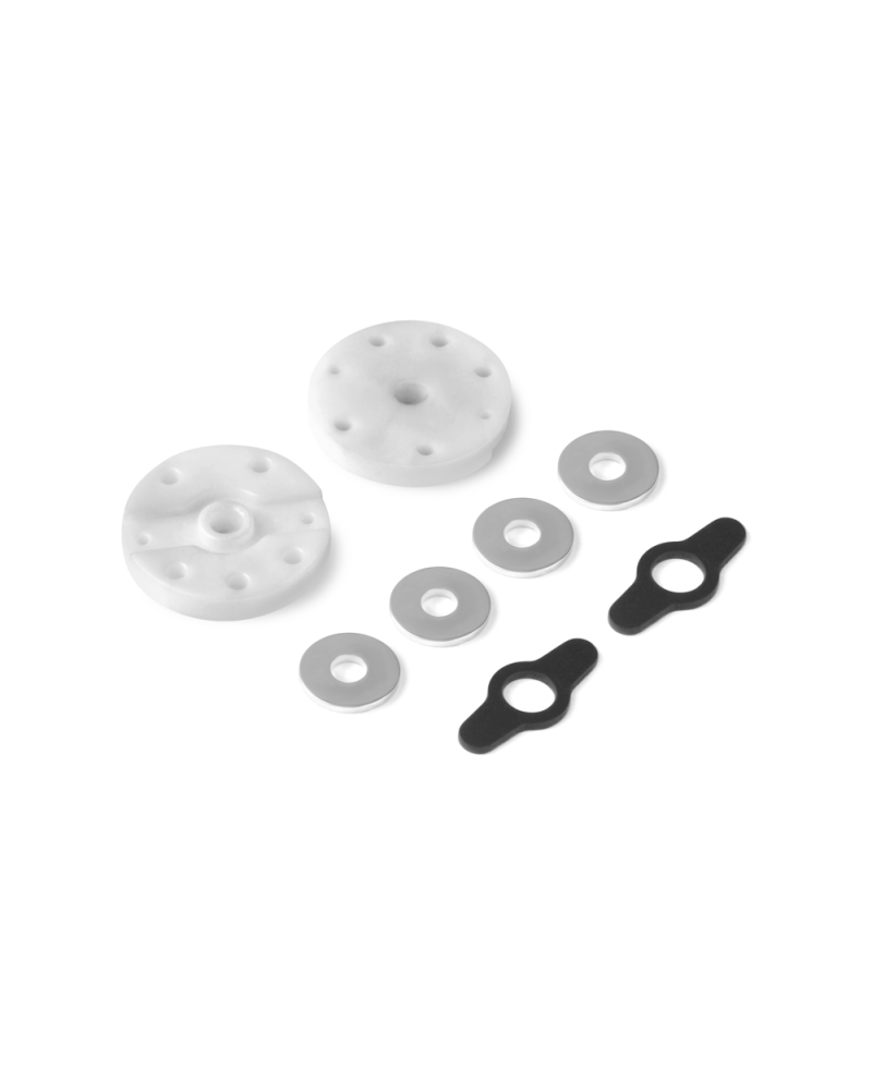 AMORTIGUADOR PISTON 2-VIAS FLUJO DELRIN 5-H. (1,5 mm) y 2-H. (1.0MM) (2)