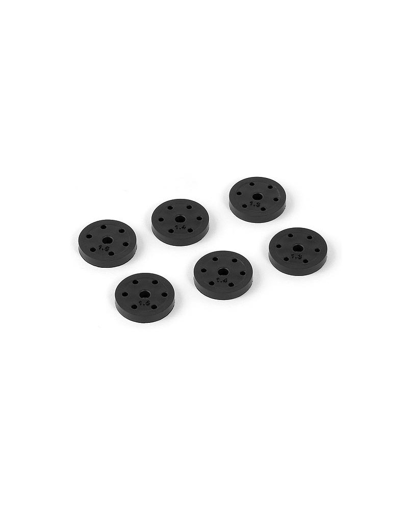 SET PISTONES AMORTIGUADOR DE 6 AGUJEROS XB808  (1.3- 1.4-1.5MM)