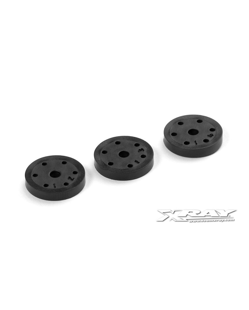SET PISTONES AMORTIGUADOR 6 AGUJEROS XB808  (1.2- 1.3- 1.4MM)