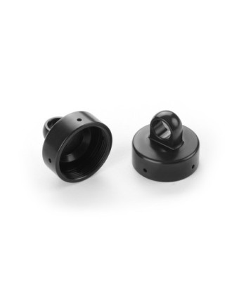 TUERCA DE AMORTIGUADOR XB8 ALU 4x ORIFICIO DE PURGA - NEGRO (2)
