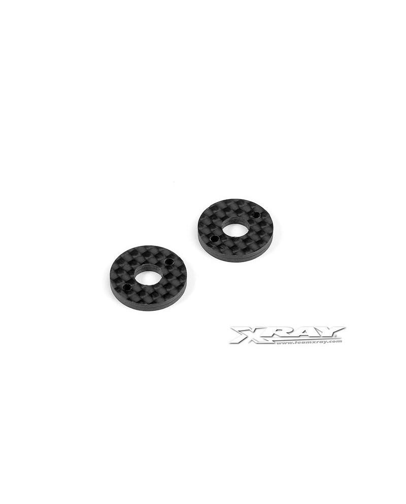 ARANDELAS DE CARBONO X10 2.5MM PARA SOPORTE DE CARROCERÃ?A DE 6MM (2)