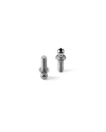 BOLA DE ACERO ROSCADA DE 3.7MM CON ROSCA DE 8MM - NIQUEL
