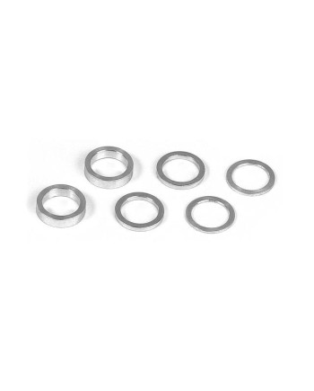 SET ARANDELAS ALU 6.37x8.4MM (0.5MM, 1.0MM, 2.0MM)