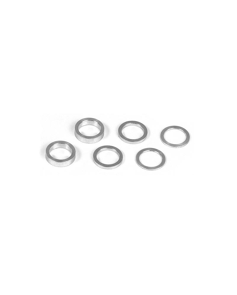 SET ARANDELAS ALU 6.37x8.4MM (0.5MM, 1.0MM, 2.0MM)