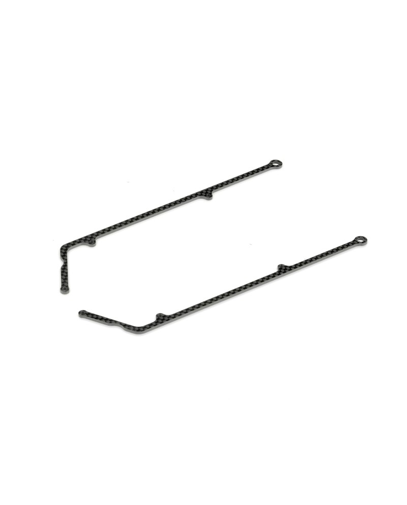 X10 CARBON SIDE BRACE FOR 1-PIECE CHASSIS (2)