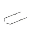 X10 CARBON SIDE BRACE FOR 1-PIECE CHASSIS (2)