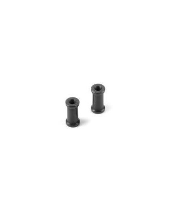 SOPORTE DE ALUMINIO DE 10,0 MM CON ROSCA M2.5 - NEGRO (2)