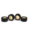 MICRO MONSTER TRUCK TIRE & INSERT - CHEVRON (4+4)