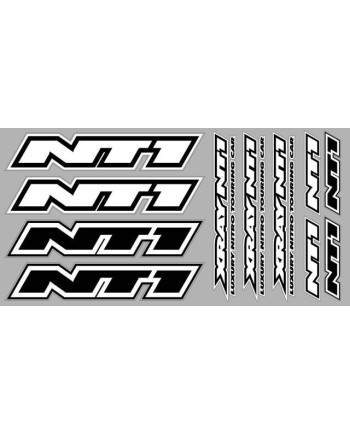 PEGATINAS CARROCERIA XRAY NT1 - BLANCO