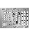 PEGATINAS CARROCERIA XRAY RX8 - BLANCO