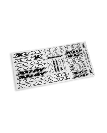 PEGATINAS CARROCERIA XRAY X12 - BLANCO - V2