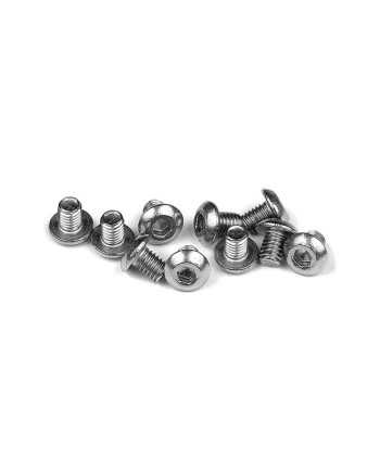 TORNILLO ALLEN CABEZA DE BOTÃN M3x4 - INOXIDABLE  (10)