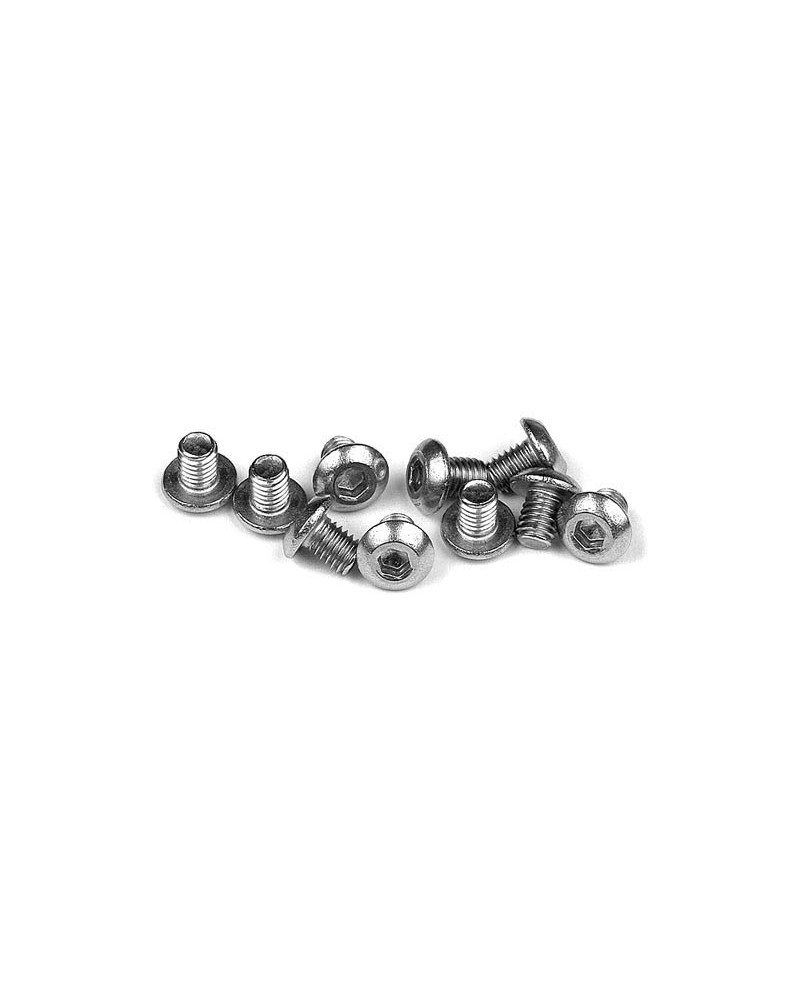 TORNILLO ALLEN CABEZA DE BOTÃN M3x4 - INOXIDABLE  (10)