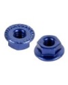 Tuercas aluminio 4mm 5pcs Azules (Especial 1/10)