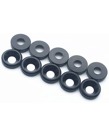 ARANDELA ALUMINIO CONICA - NEGRA (10)