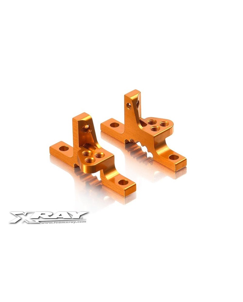 ABRAZADERA SUPERIOR T3 ALU CON AJUSTE DE ROLL CENTER (IZQ+DCH) - NARANJA