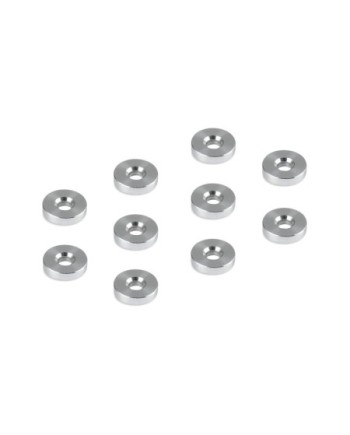 ARANDELA DE ALUMINIO 3x9x2.0MM - AVELLANADO PROFUNDO (10)