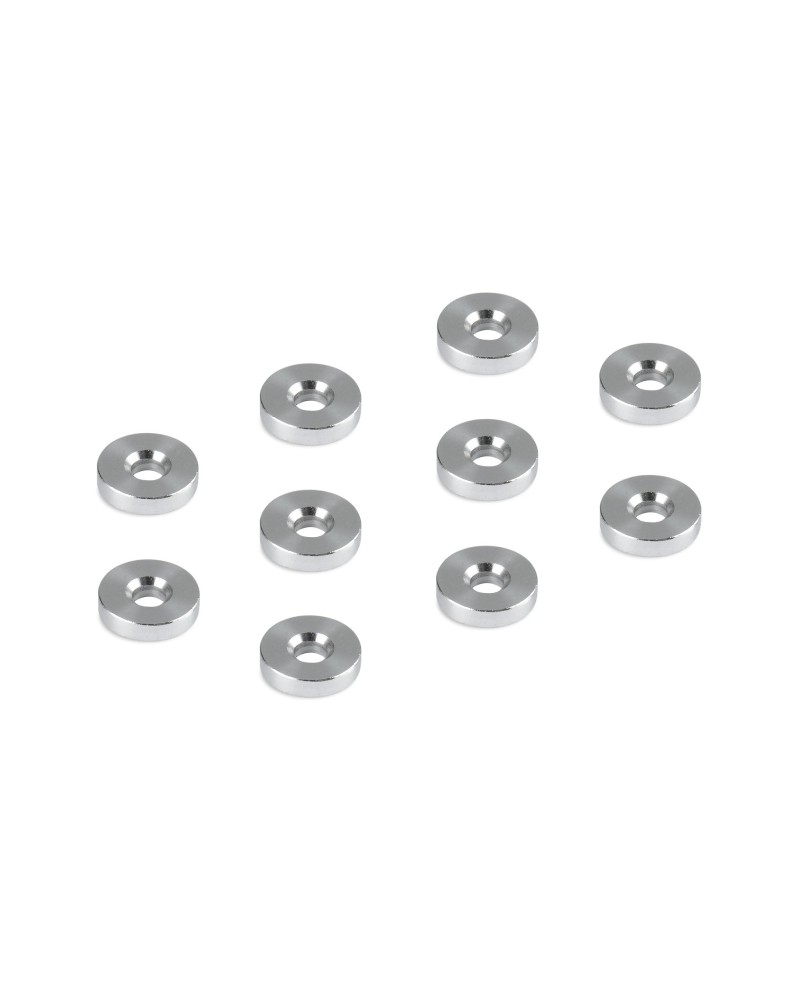ARANDELA DE ALUMINIO 3x9x2.0MM - AVELLANADO PROFUNDO (10)