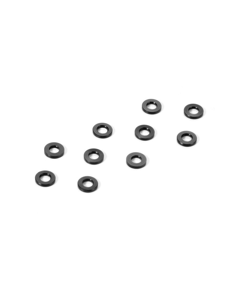 ARANDELAS 3X6X0.5MM - NEGRO (10)