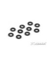 ARANDELAS DE ALUMINIO 3X6X1MM NEGRAS (10)