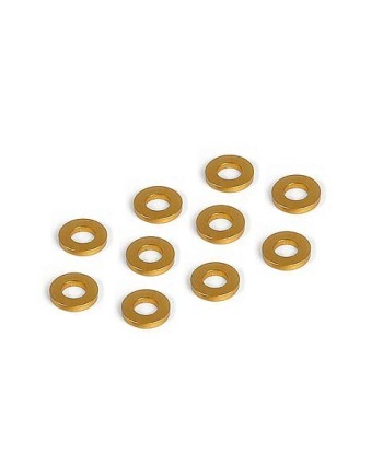 ARANDELAS ALUMINIO 3X6X1 NARANJA (10)
